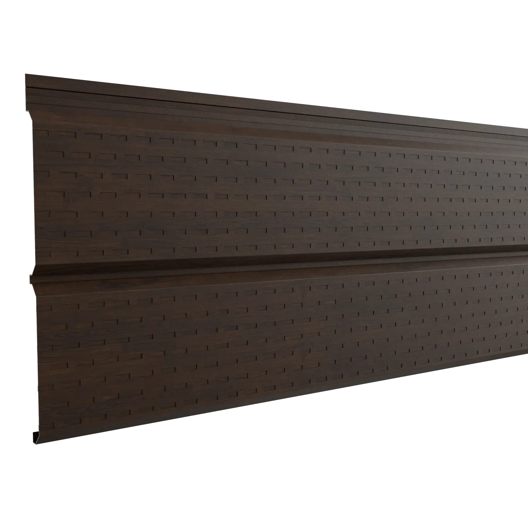 Perforated Steel Sheet Cladding | Mahogany | 250x26 cm Mavlli
