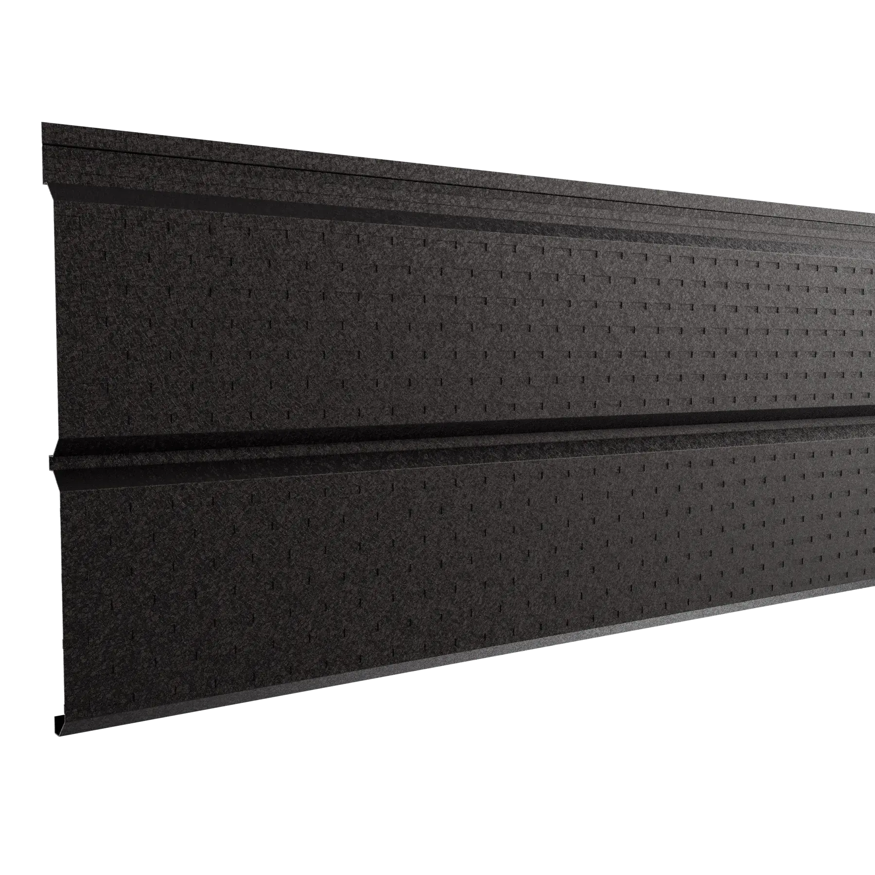 Perforated Steel Sheet Cladding | Dark Brown RAL8019 Hi-Mat | 250x26 cm Mavlli