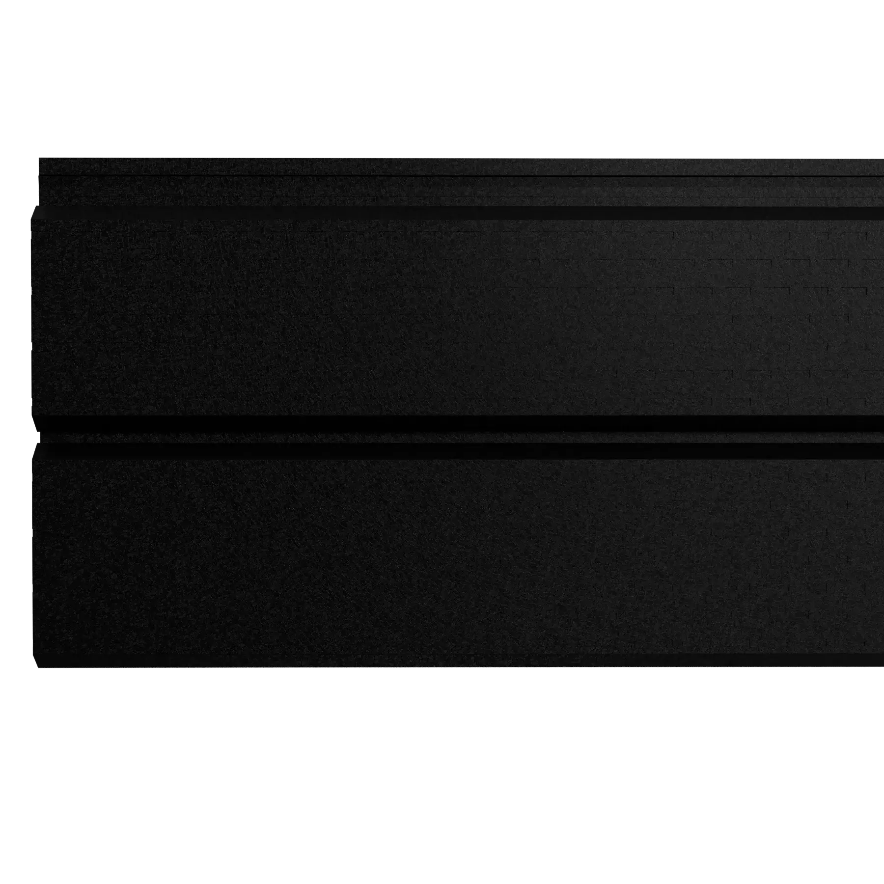 Perforated Steel Sheet Cladding | Black RAL9005 Hi-Mat | 250x26 cm Mavlli