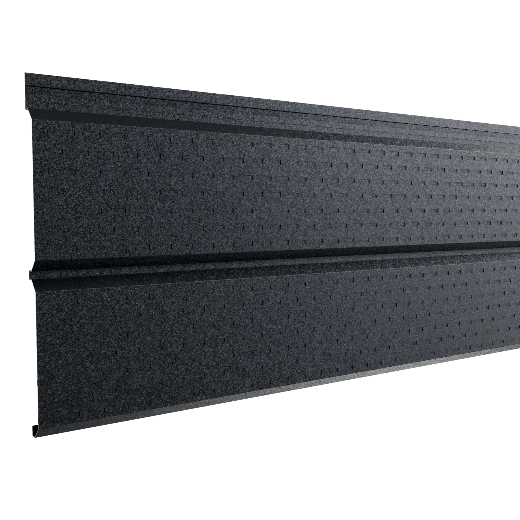 Perforated Steel Sheet Cladding | Grey RAL7024 Hi-Mat | 250x26 cm Mavlli