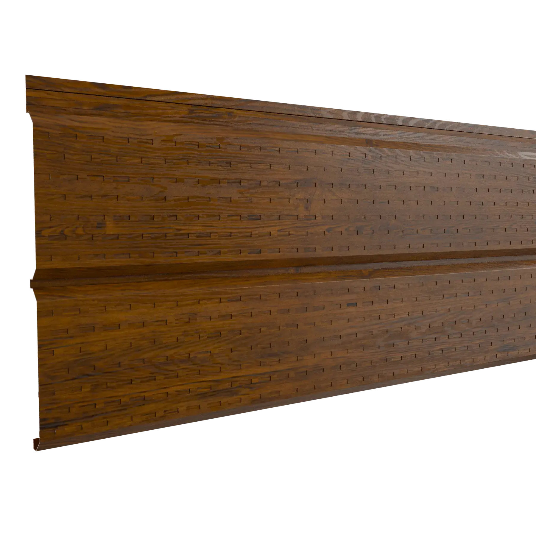 Perforated Steel Sheet Cladding | Oak | 250x26 cm Mavlli