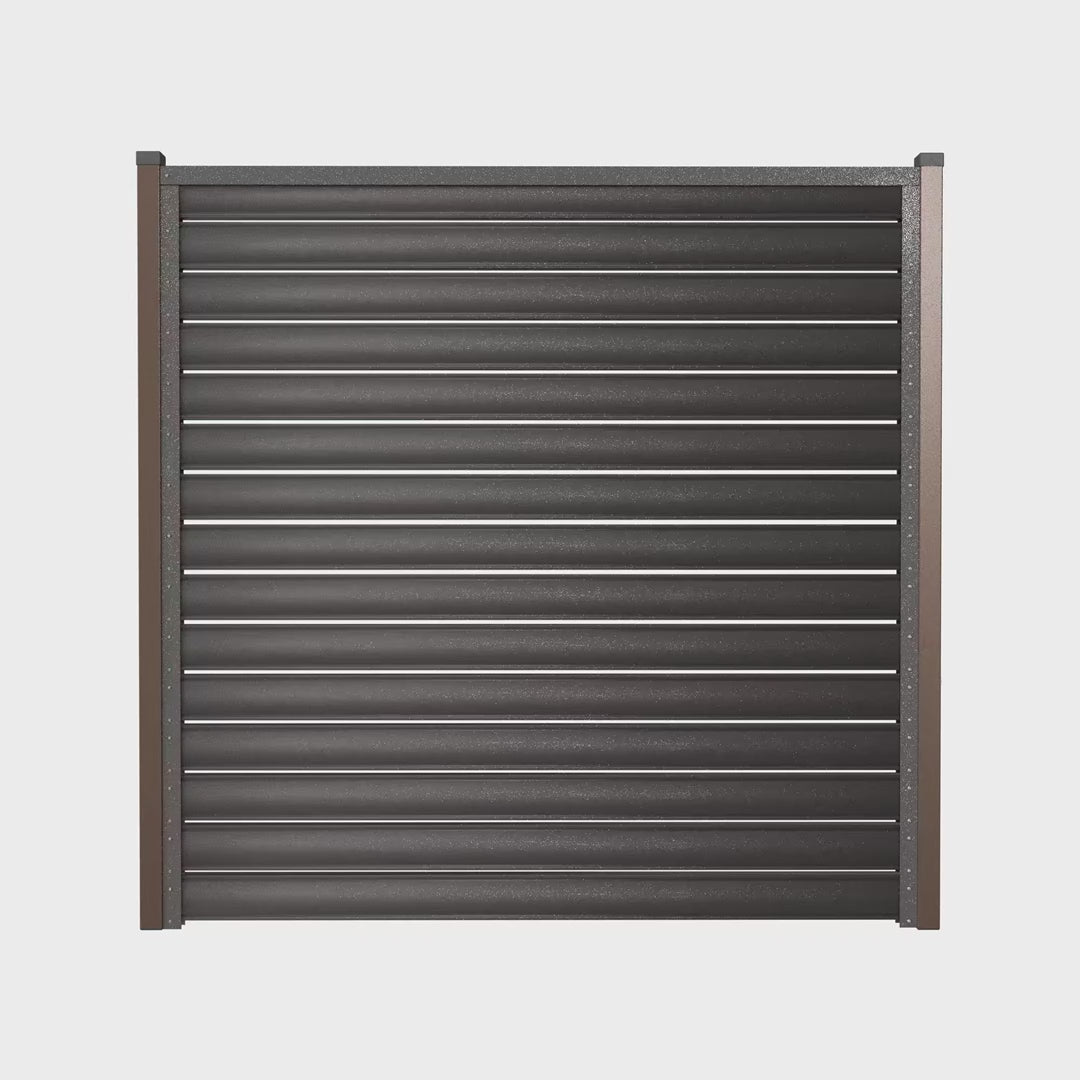 Panneau de clôture Terra | Dark Brown | RAL8019