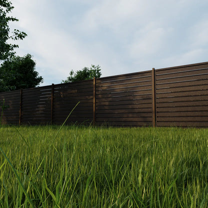 Panneau de clôture Rombo Mini | Brun métallique RAL8019