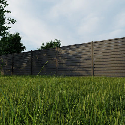 Panneau de clôture Rombo Mini | Gris argent RAL7024