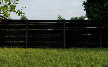 Schuttingpaneel Terra | Metallic Zwart | RAL9005