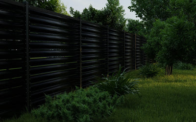 Fence Panel Terra | Black RAL9005 Hi-Mat Mavlli