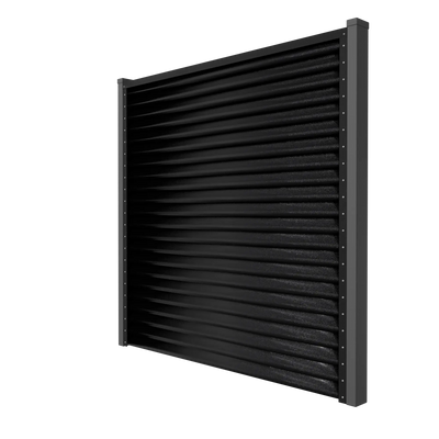 Fence Panel Pyramid | Black RAL9005 Hi-Mat Mavlli