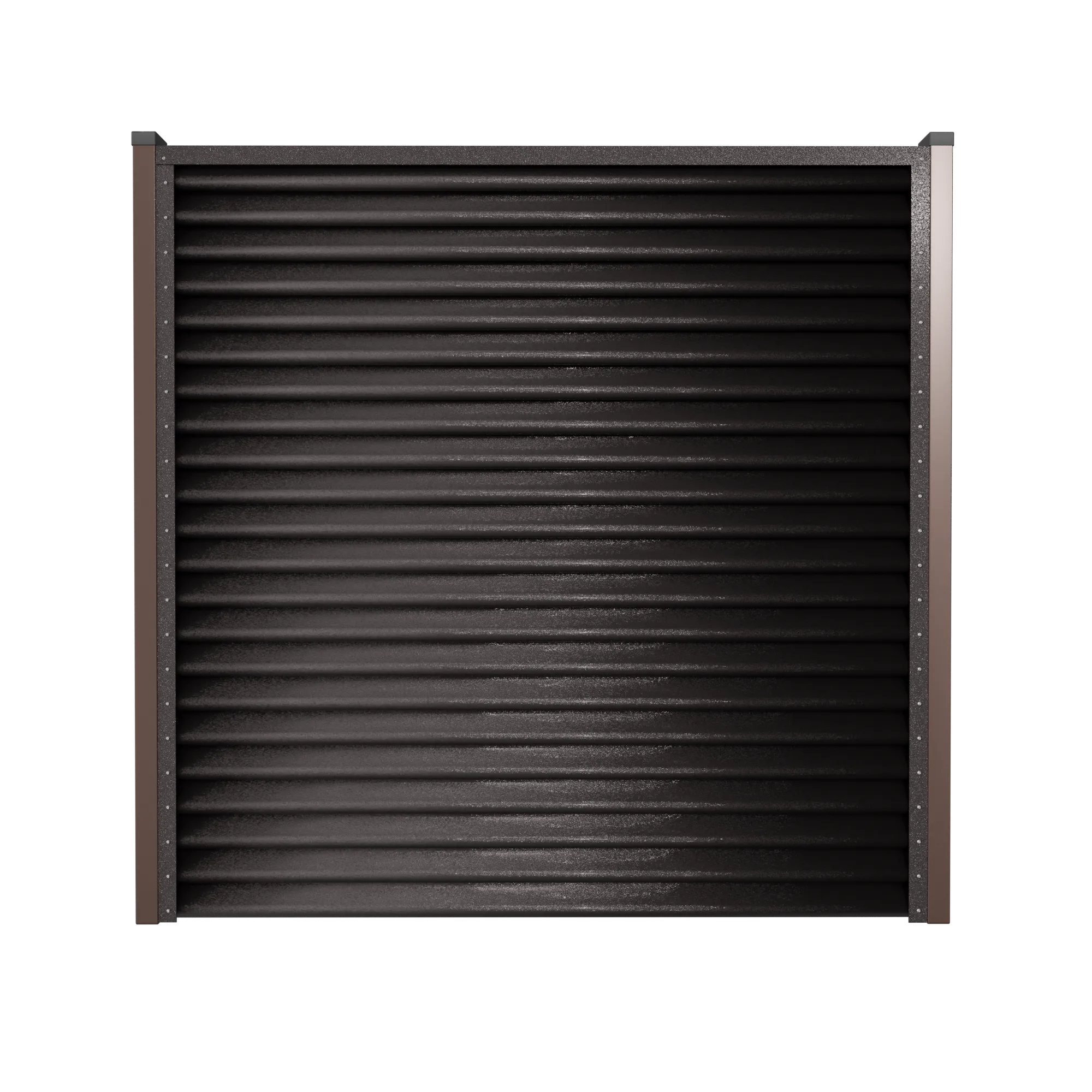 Schuttingpaneel Piramide | Metallic Donkerbruin | RAL8019