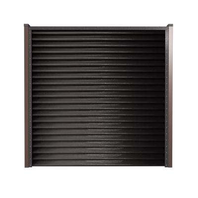 Fence Panel Pyramid | Dark Brown RAL8019 Hi-Mat Mavlli