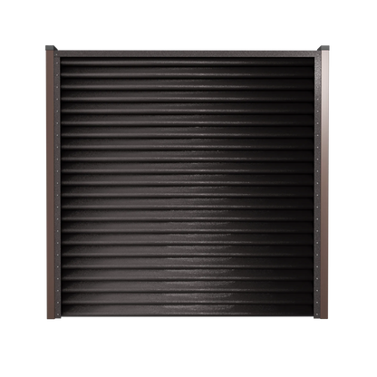 Schuttingpaneel Piramide | Metallic Donkerbruin | RAL8019