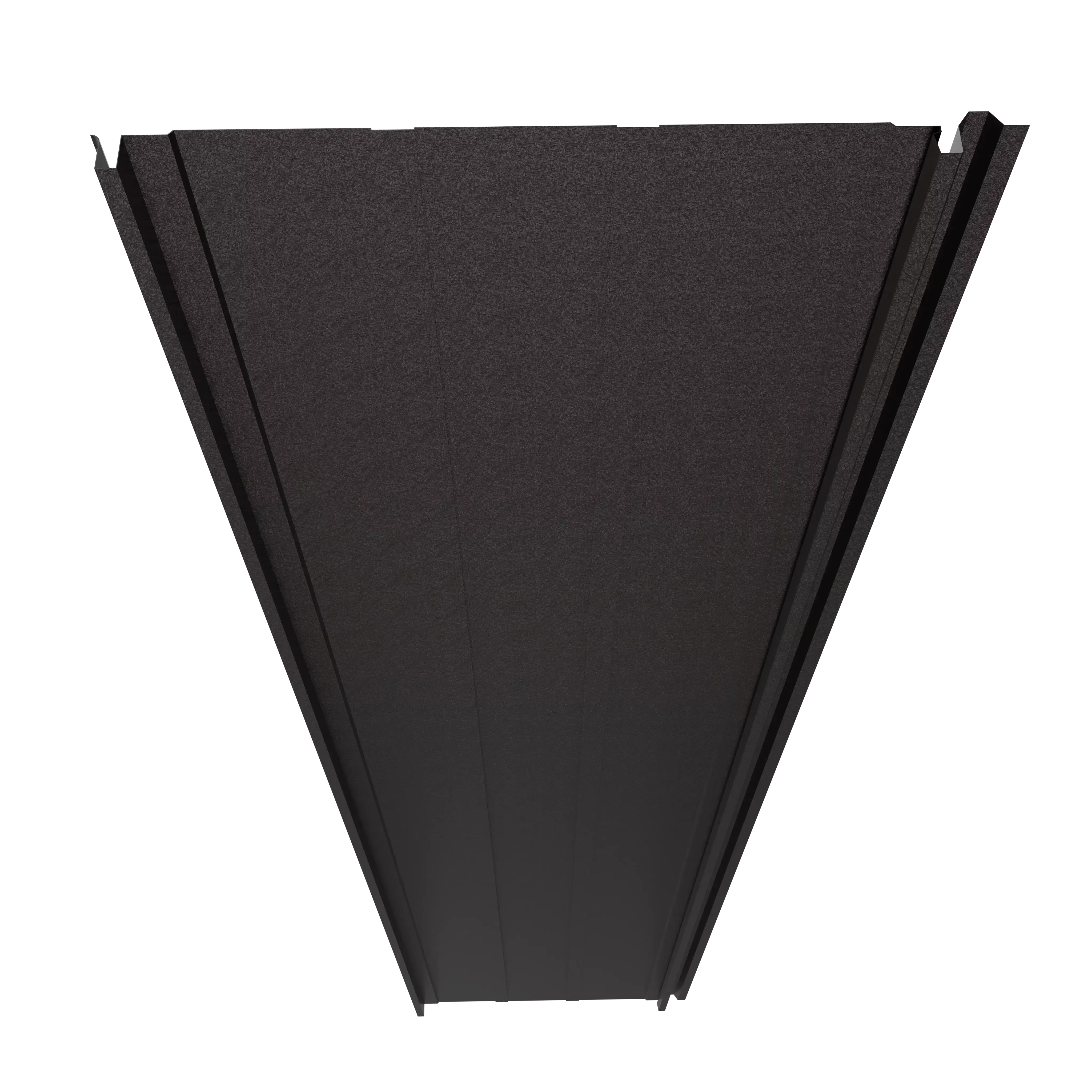 Steel Click-System Cladding Panel | Dark Brown RAL8019 Hi-Mat | 250x55 cm Mavlli