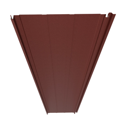 Steel Click-System Cladding Panel | Red Brick RAL3009 | 250x55 cm Mavlli
