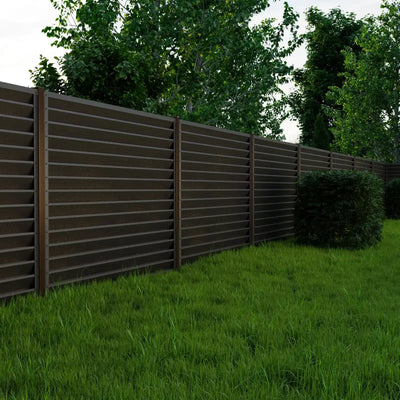 Fence Panel Sigma | Dark Brown RAL8019 Mavlli