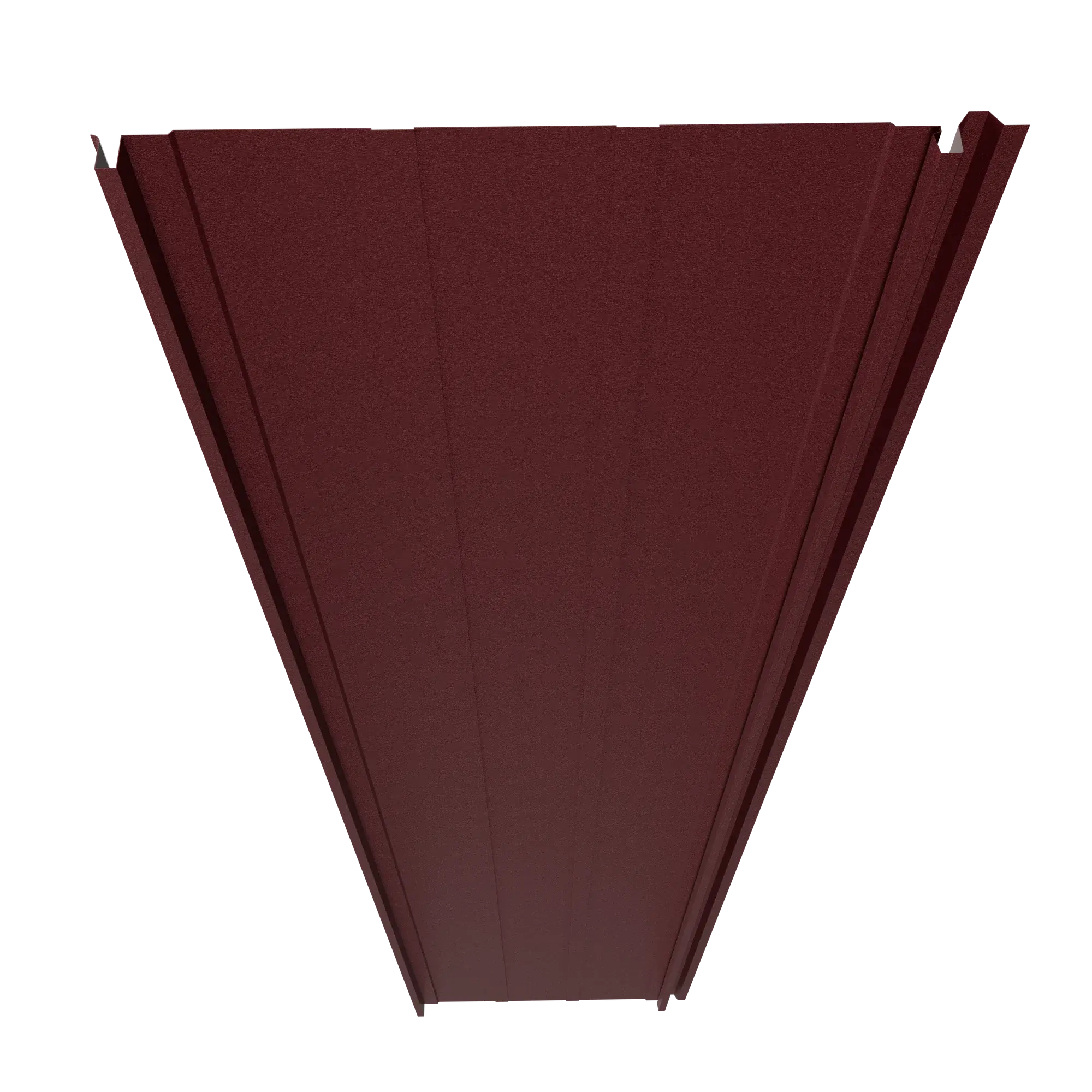 Steel Click-System Cladding Panel | Cherry RAL3005 | 250x55 cm Mavlli