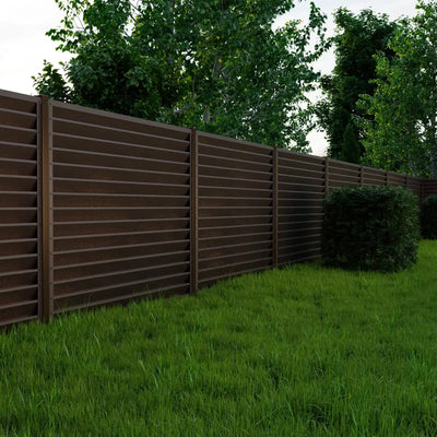 Fence Panel Sigma | Brown RAL8017 Mavlli