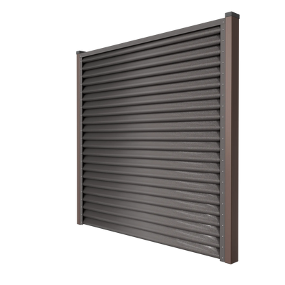 Schuttingpaneel Piramide | Donkerbruin | RAL8019
