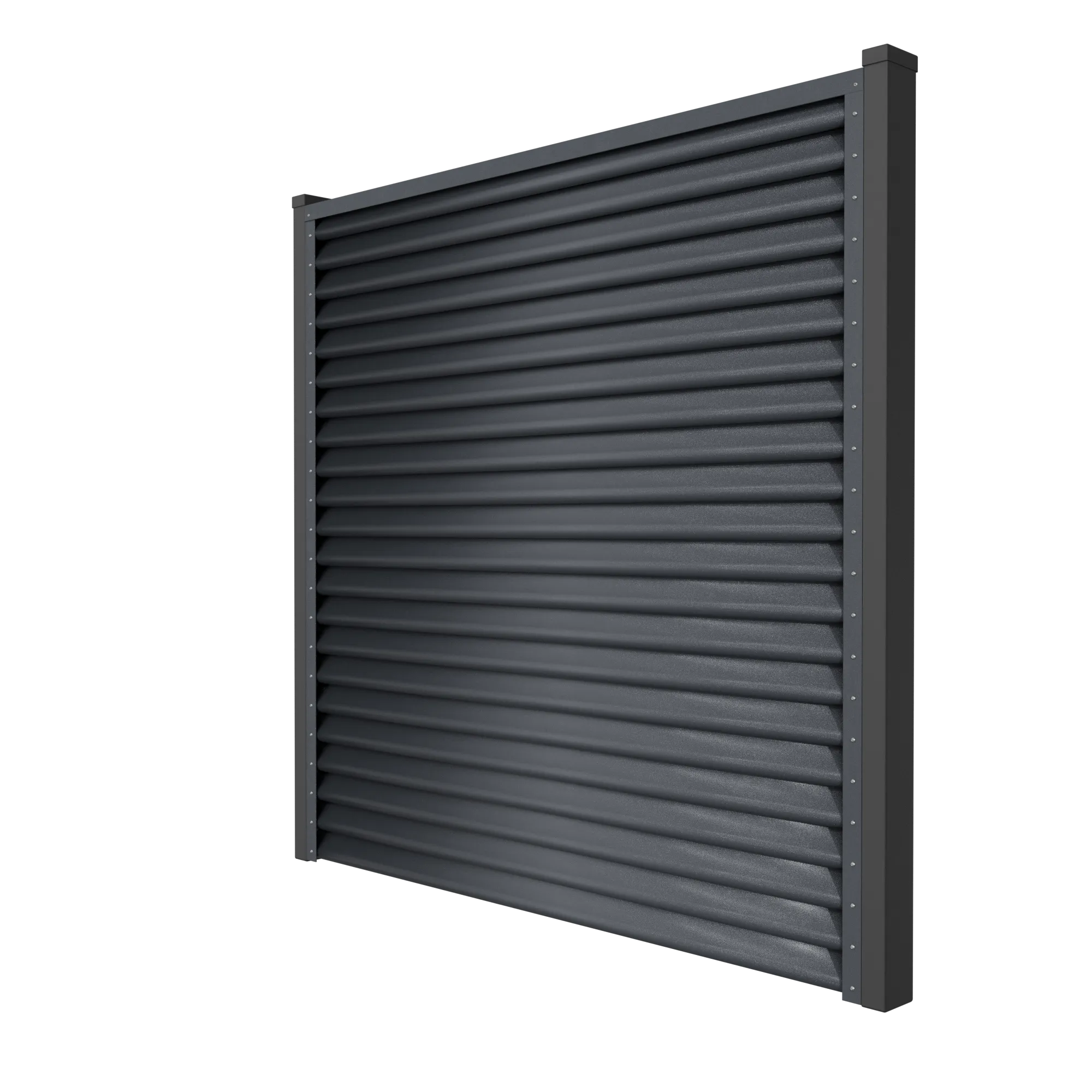 Schuttingpaneel Piramide | Zilvergrijs | RAL7024