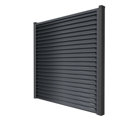 Fence Panel Pyramid | Grey RAL7024 Mavlli