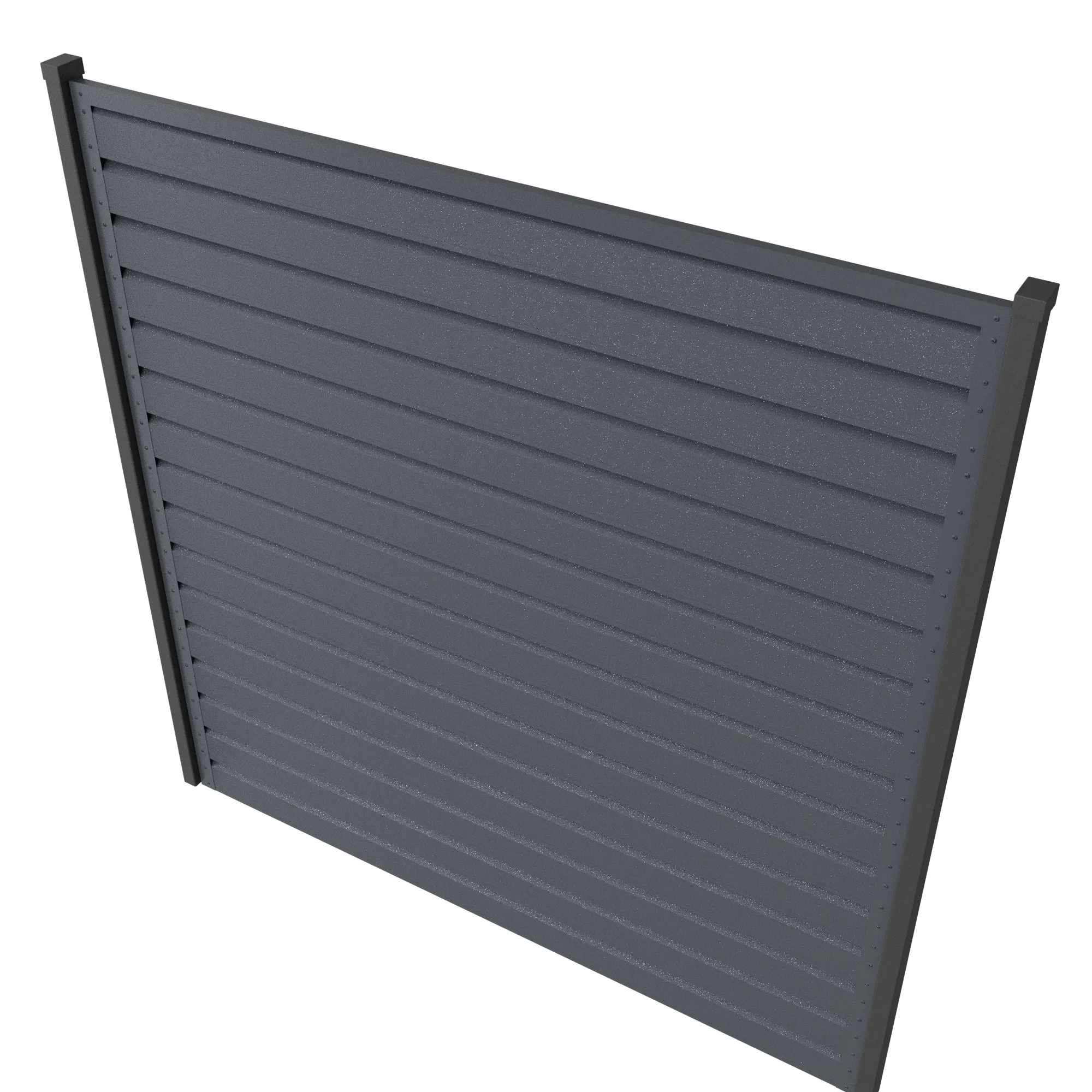 Panneau de clôture Rombo Mini | Gris argent RAL7024