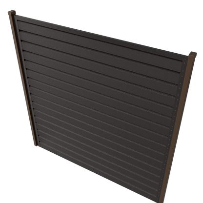 Panneau de clôture Rombo Mini | Brun métallique RAL8019