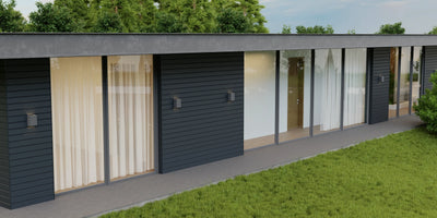 Bardage en acier | Anthracite RAL7016 | 250x26 cm