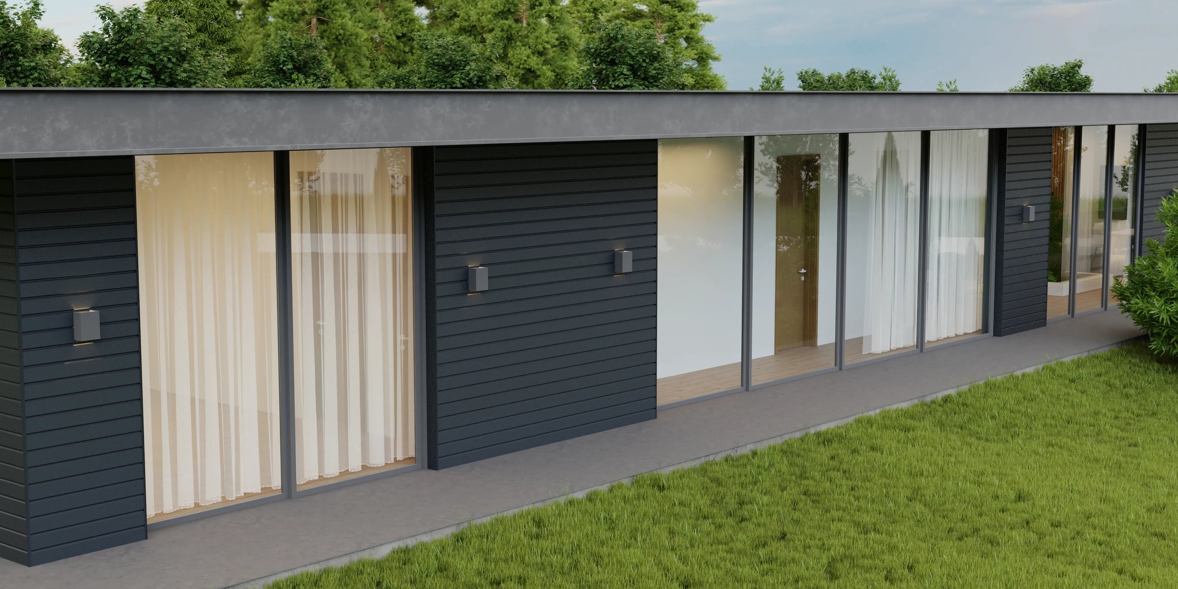 Bardage en Tôle d’Acier | Gris Anthracite | RAL7016