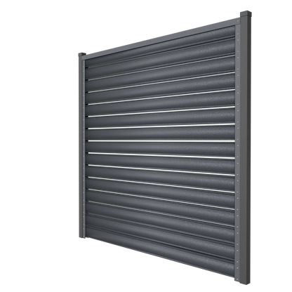 Schuttingpaneel Terra | Zilvergrijs | RAL7024