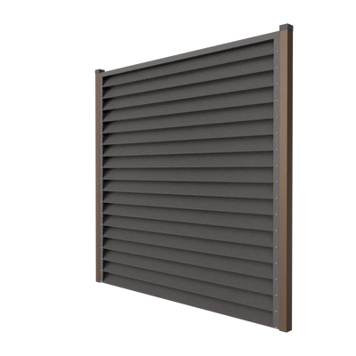Fence Panel Sigma | Dark Brown RAL8019 Mavlli
