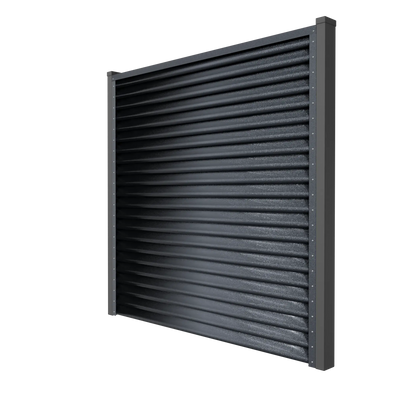 Fence Panel Pyramid | Grey RAL7024 Hi-Mat Mavlli