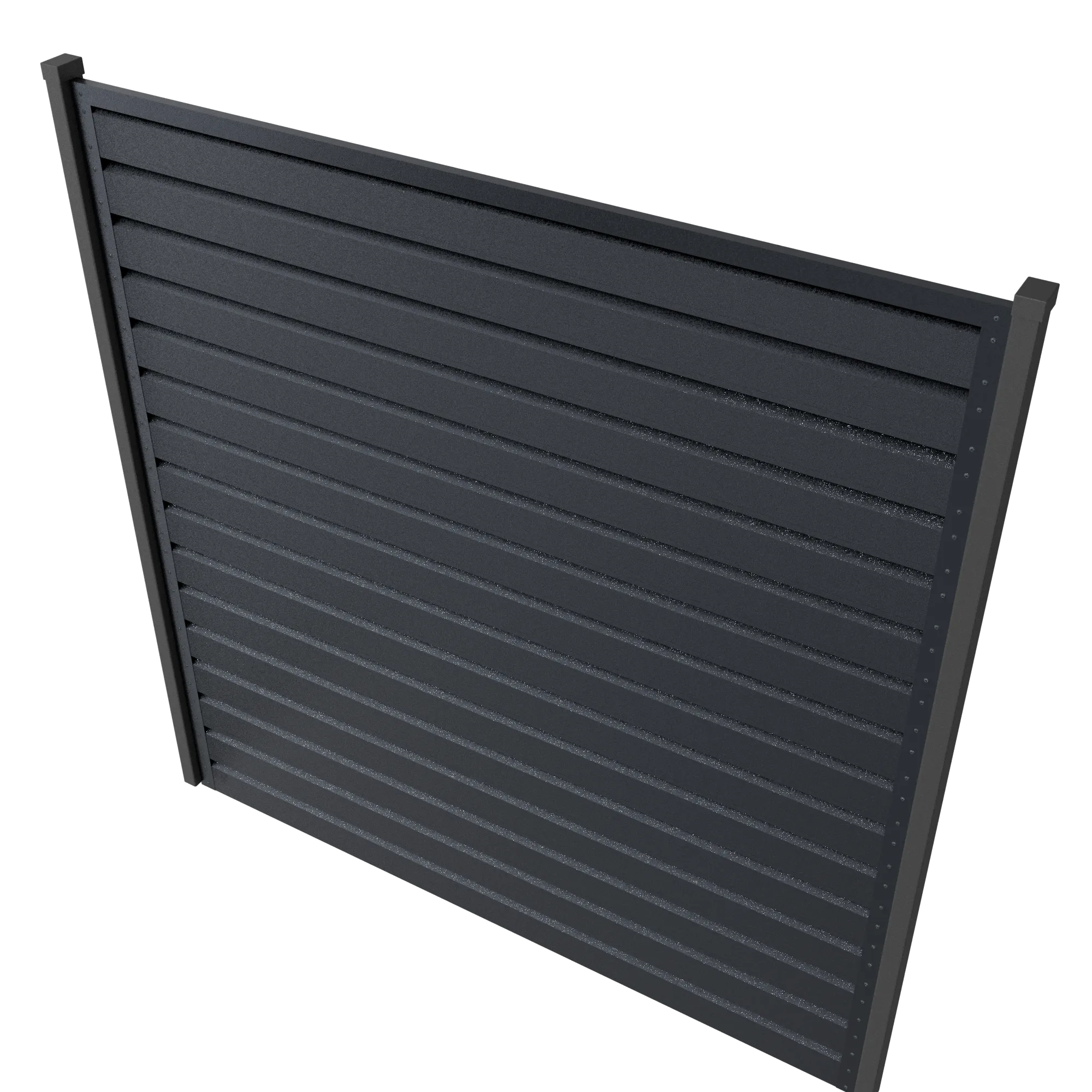 Panneau de clôture Rombo Mini | Gris argent métallisé | RAL7024