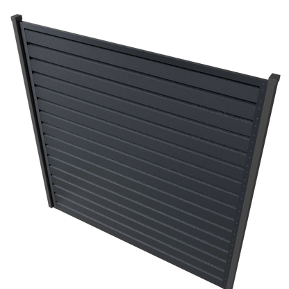 Panneau de clôture Rombo Mini | Gris argent métallisé | RAL7024