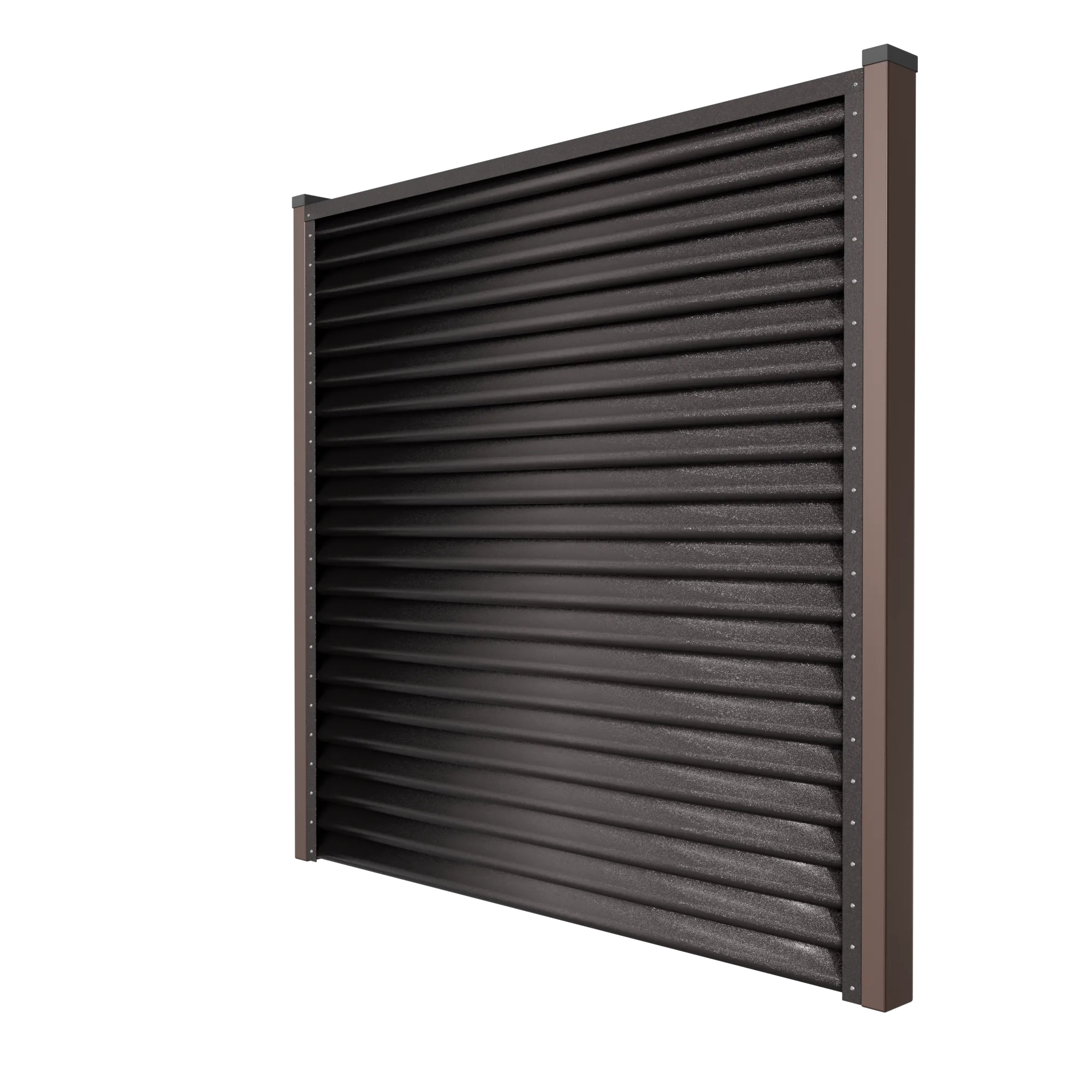 Schuttingpaneel Piramide | Metallic Donkerbruin | RAL8019