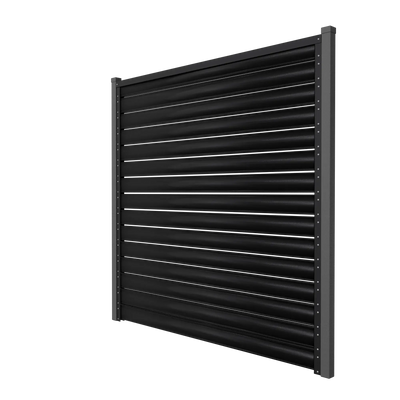 Fence Panel Terra | Black RAL9005 Hi-Mat Mavlli