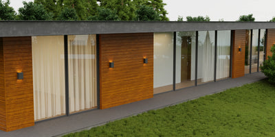 Bardage en acier | Chêne | 250x26 cm