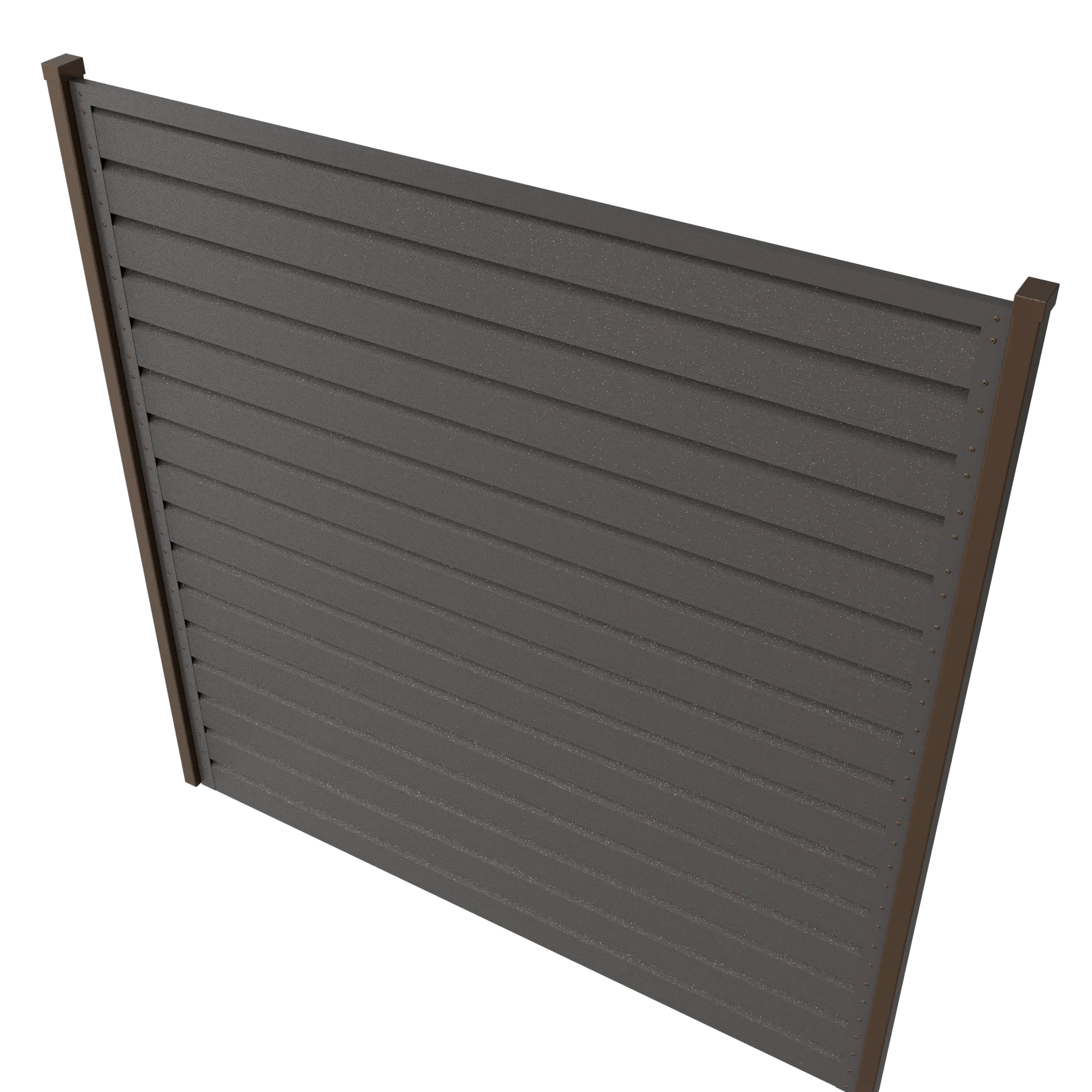 Panneau de clôture Rombo Mini | Brun foncé RAL8019