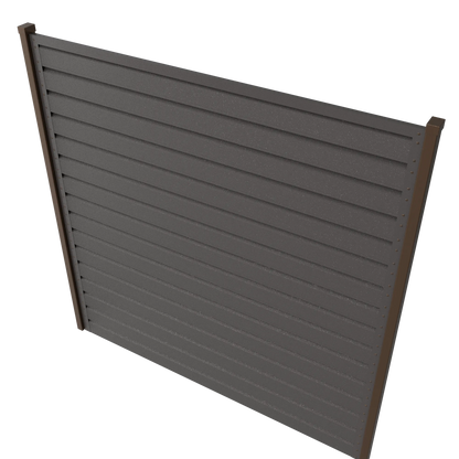 Panneau de clôture Rombo Mini | Brun foncé RAL8019