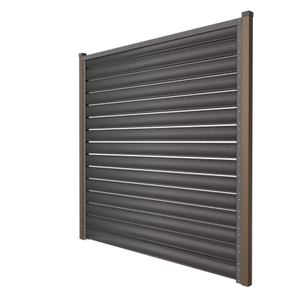 Schuttingpaneel Terra | Donkerbruin | RAL8019