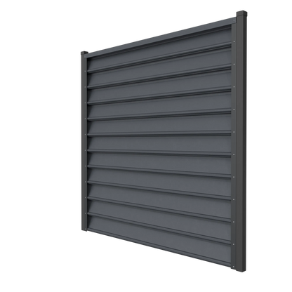 Schuttingpaneel Gamma | Zilvergrijs | RAL7024