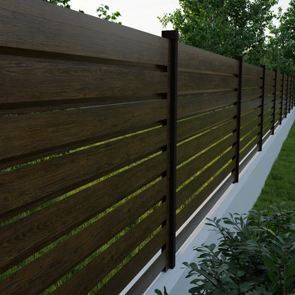 Panneau de clôture Rombo Mini | Noyer