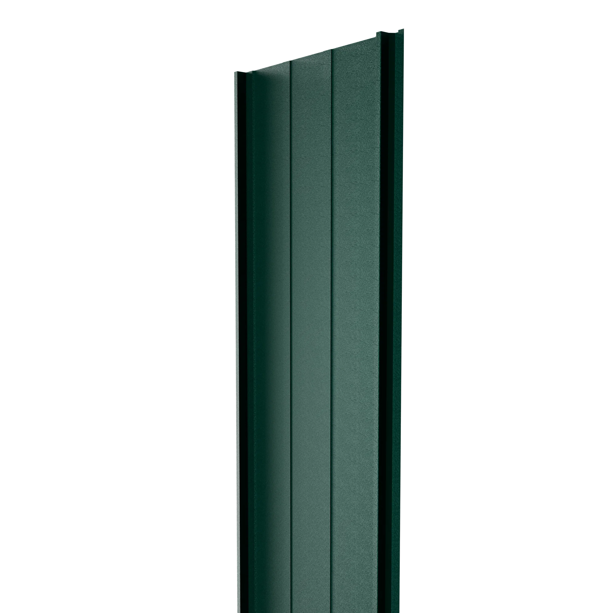 Panneau de bardage acier à système clic | Vert RAL6005 | 250x55 cm