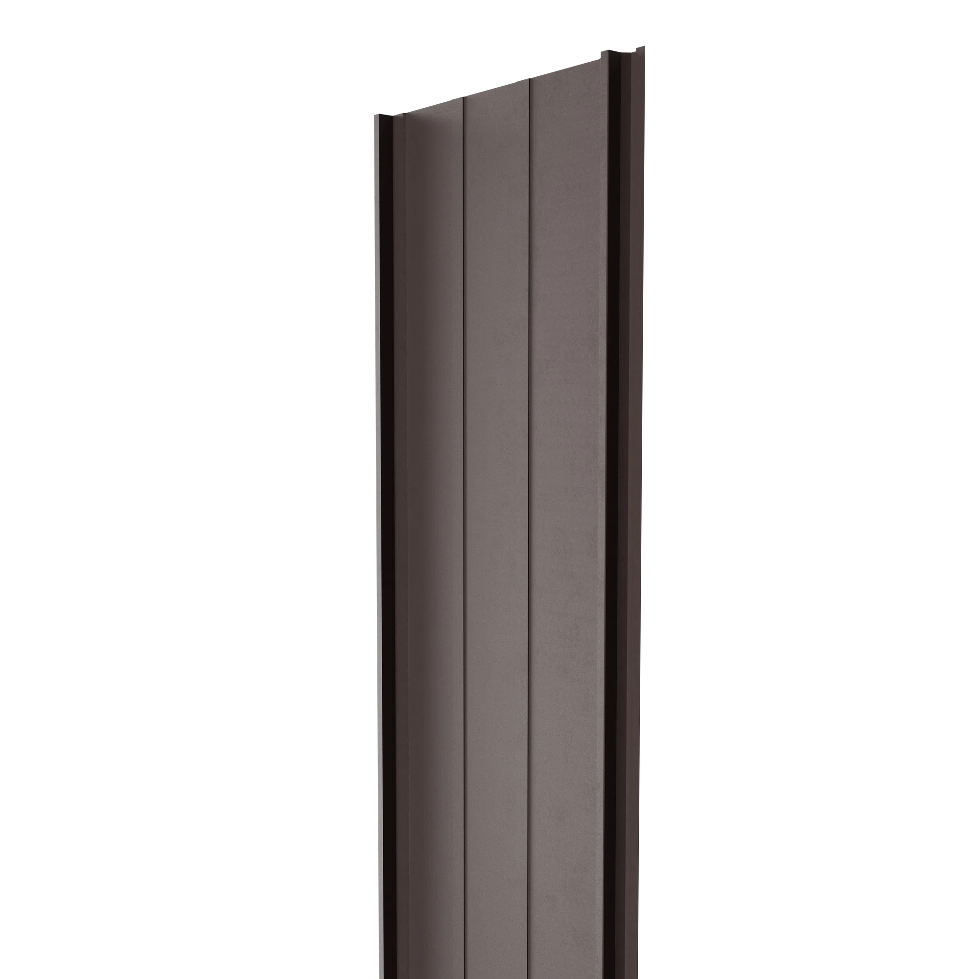 Panneau de bardage acier à système clic | Bruin RAL8017 | 250x55 cm