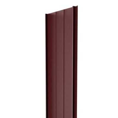 Steel Click-System Cladding Panel | Cherry RAL3005 | 250x55 cm Mavlli