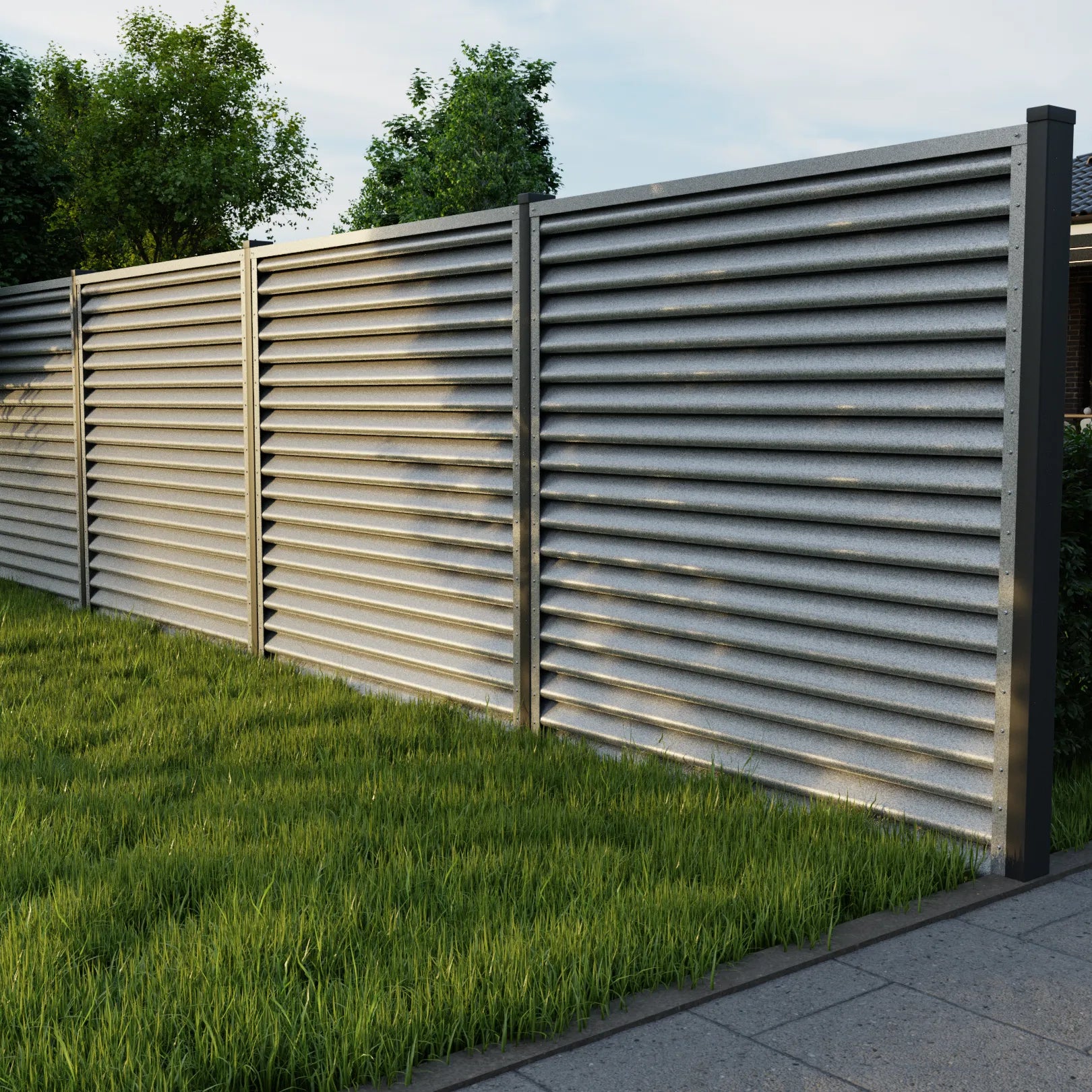 Piramide Schuttingpaneel | Galvanum