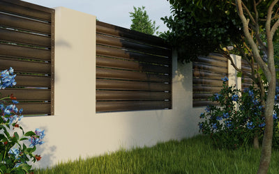 Fence Panel Terra | Dark Brown RAL8019 Mavlli