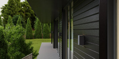 Steel Sheet Cladding | Black RAL9005 Hi-Mat | 250x26 cm Mavlli