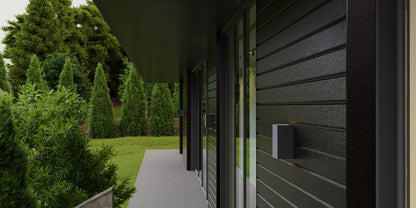 Bardage en Tôle d’Acier | Noir Métallique | RAL9005