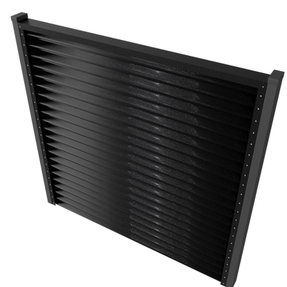 Schuttingpaneel Piramide | Metallic Zwart | RAL9005