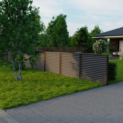 Fence Panel Sigma | Dark Brown RAL8019 Mavlli