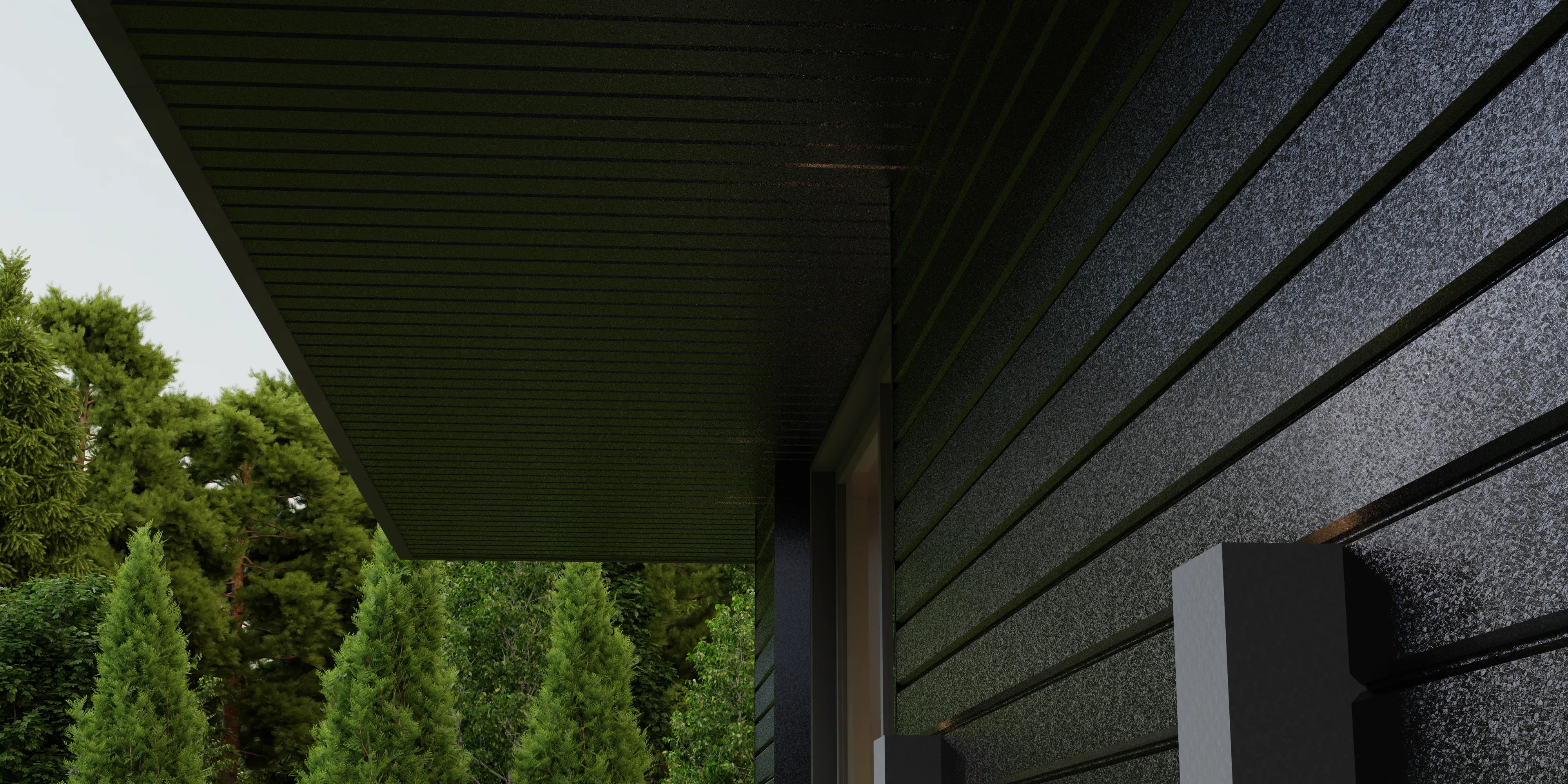 Bardage en Tôle d’Acier | Gris Argent Métallique | RAL7024