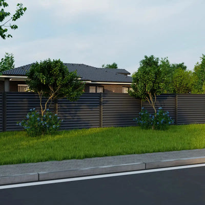 Fence Panel Sigma | Grey RAL7024 Mavlli